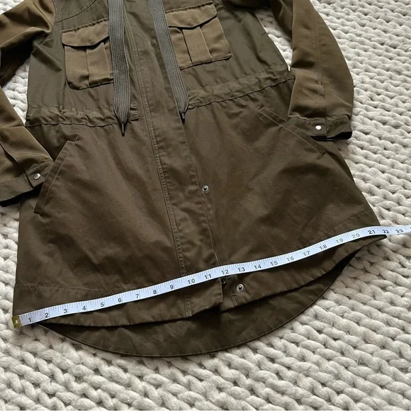 Vera Wang Olive Brown Hooded Jacket by Simply Vera | xsmall - Picture 14 of 16